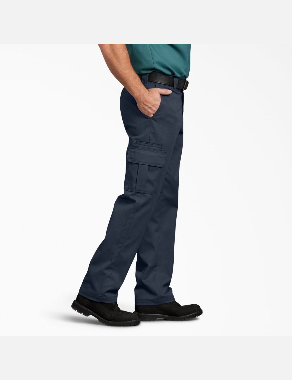 Dark Navy Dickies FLEX Regular Fit Straight Leg Cargo Pants | 620XDPTKH