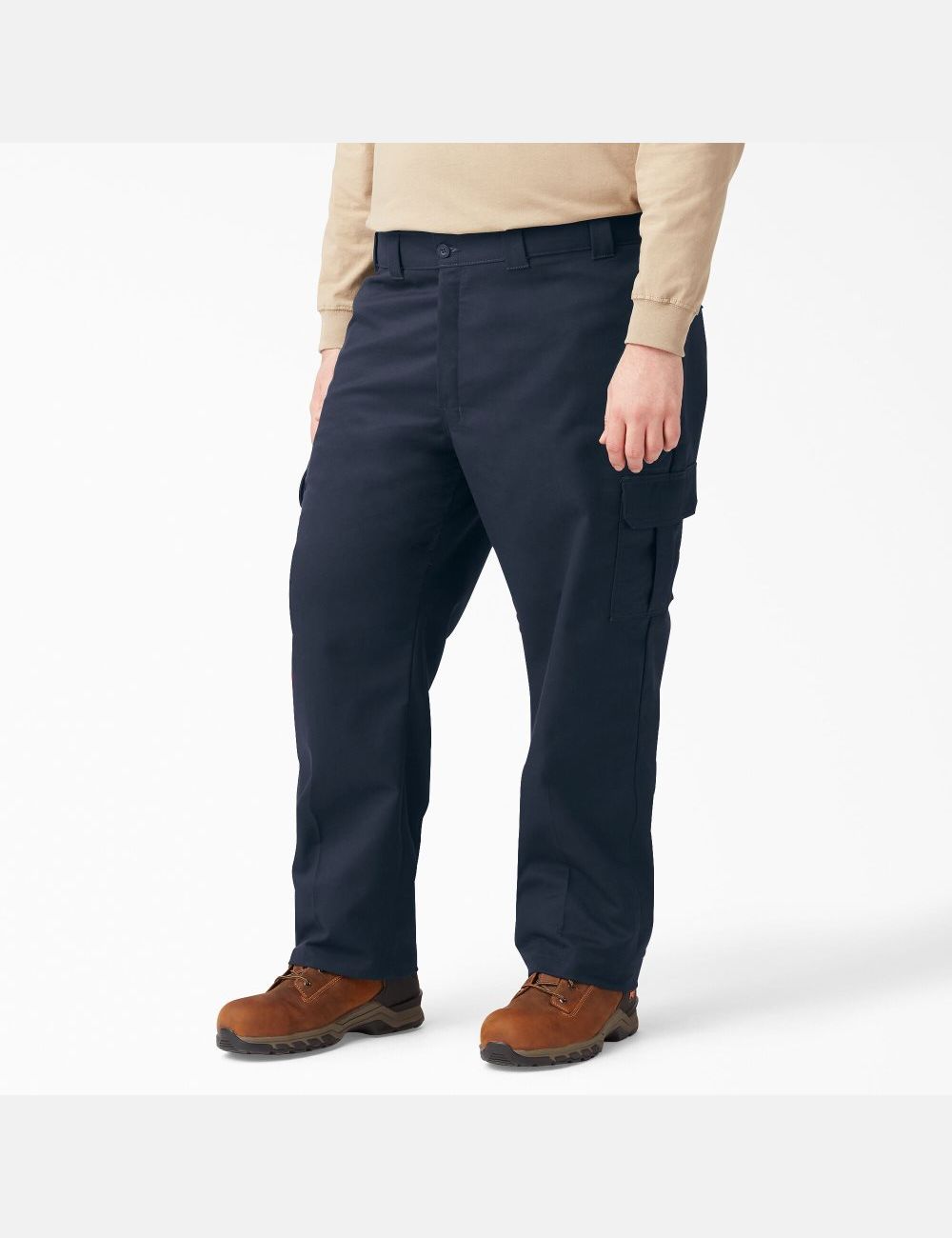 Dark Navy Dickies FLEX Regular Fit Straight Leg Cargo Pants | 620XDPTKH