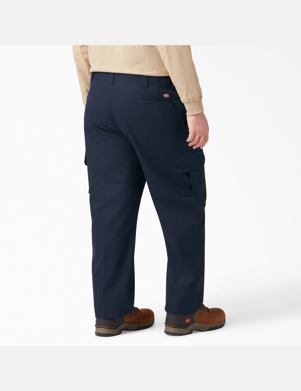 Dark Navy Dickies FLEX Regular Fit Straight Leg Cargo Pants | 620XDPTKH