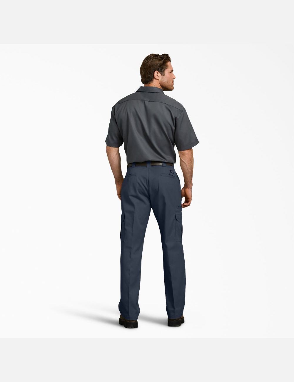 Dark Navy Dickies FLEX Relaxed Fit Straight Leg Cargo Pants | 518DKSBQT