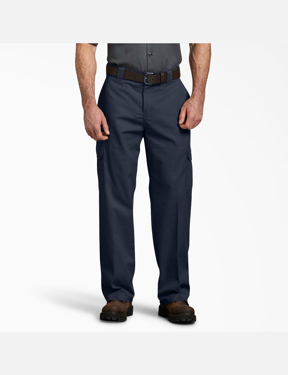 Dark Navy Dickies FLEX Relaxed Fit Straight Leg Cargo Pants | 518DKSBQT