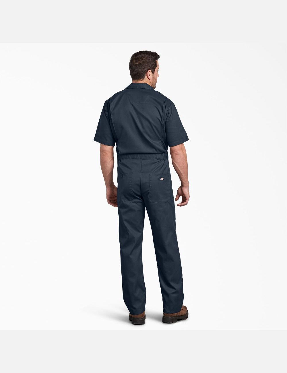 Dark Navy Dickies FLEX Short Sleeve Coveralls | 126DNAYVX