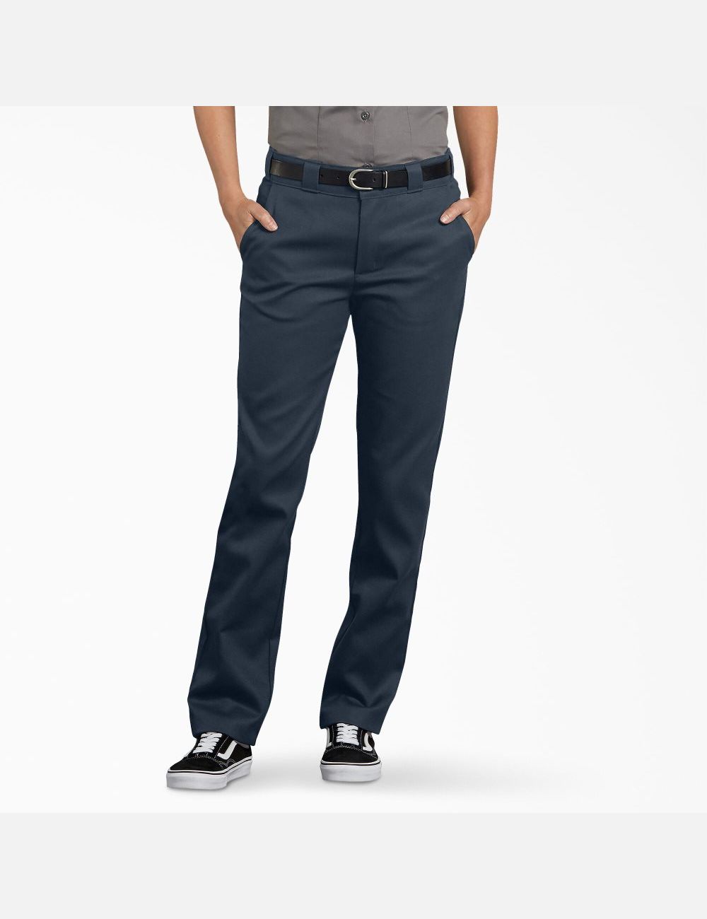 Dark Navy Dickies FLEX Slim Fit Work Pants | 637JFQRDW