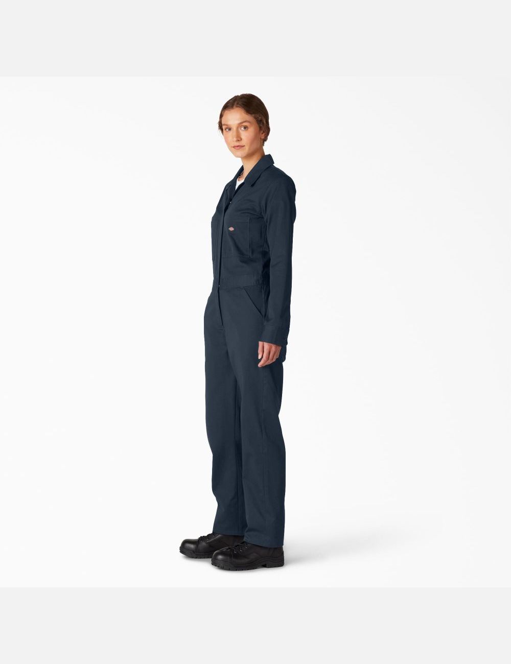 Dark Navy Dickies Long Sleeve Coveralls | 695MPKHBJ