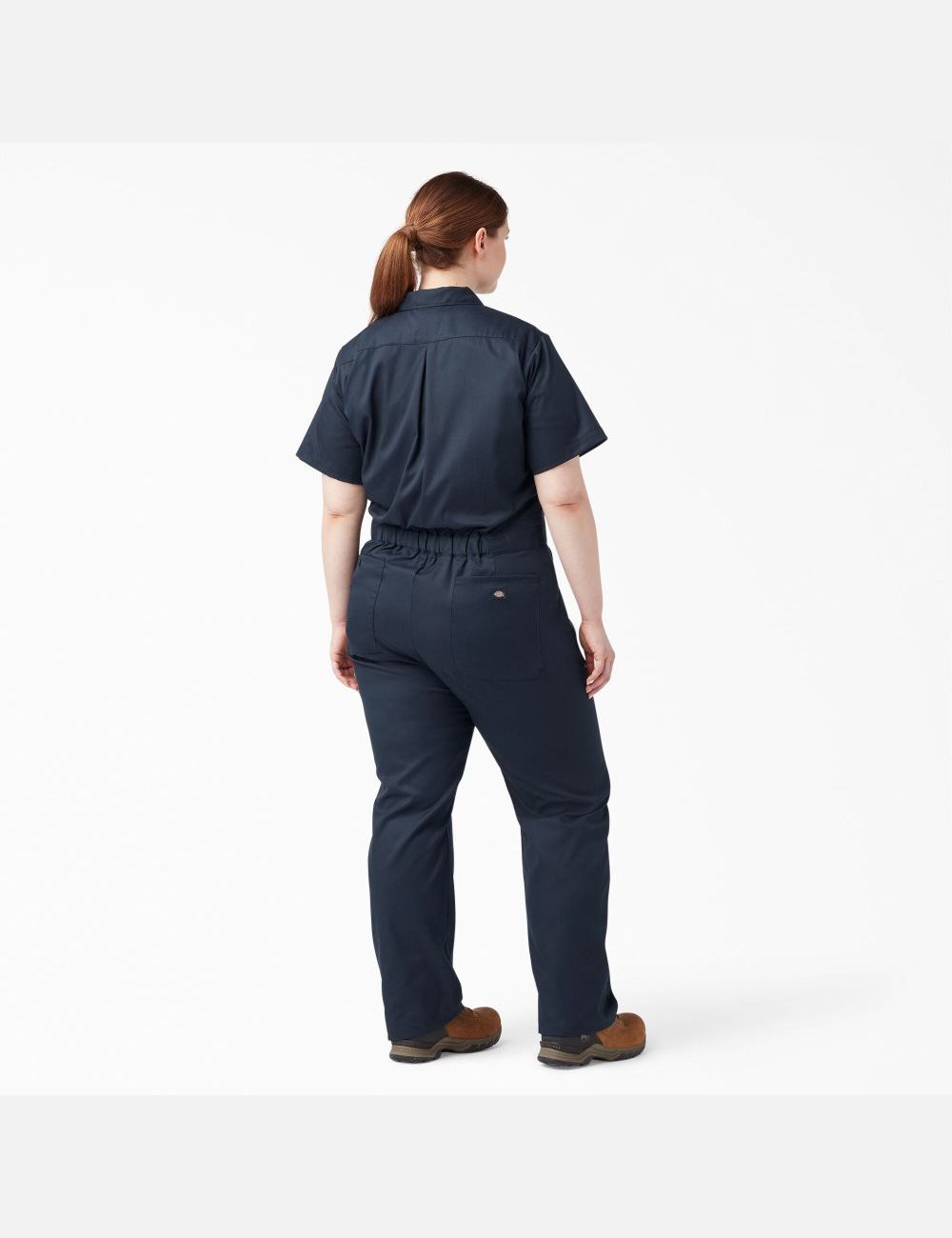 Dark Navy Dickies Plus FLEX Cooling Short Sleeve Coveralls | 340BLXFCK