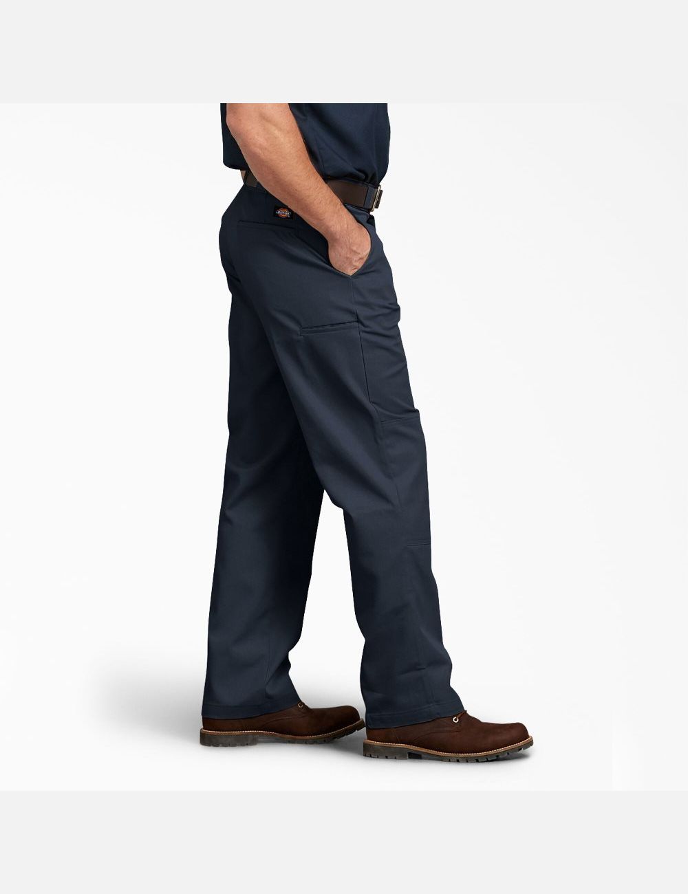 Dark Navy Dickies Relaxed Fit Straight Leg Double Knee Pants | 476UEMTDL