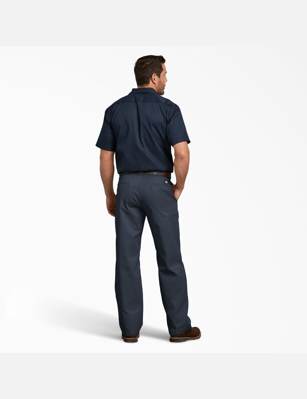 Dark Navy Dickies Relaxed Fit Straight Leg Double Knee Pants | 476UEMTDL