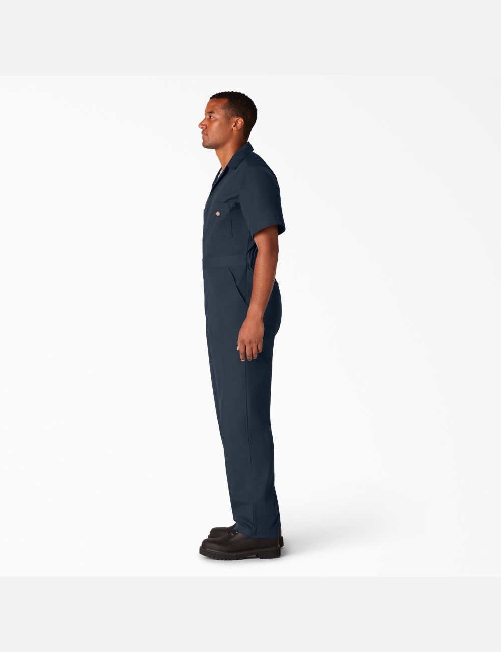 Dark Navy Dickies Short Sleeve Coveralls & Overalls | 542IUFDMS