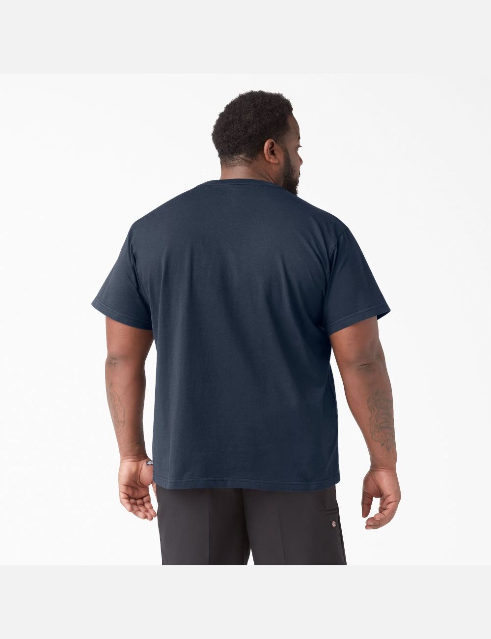 Dark Navy Dickies Short Sleeve Heavyweight Crew Neck T-Shirts | 197CVKAOI