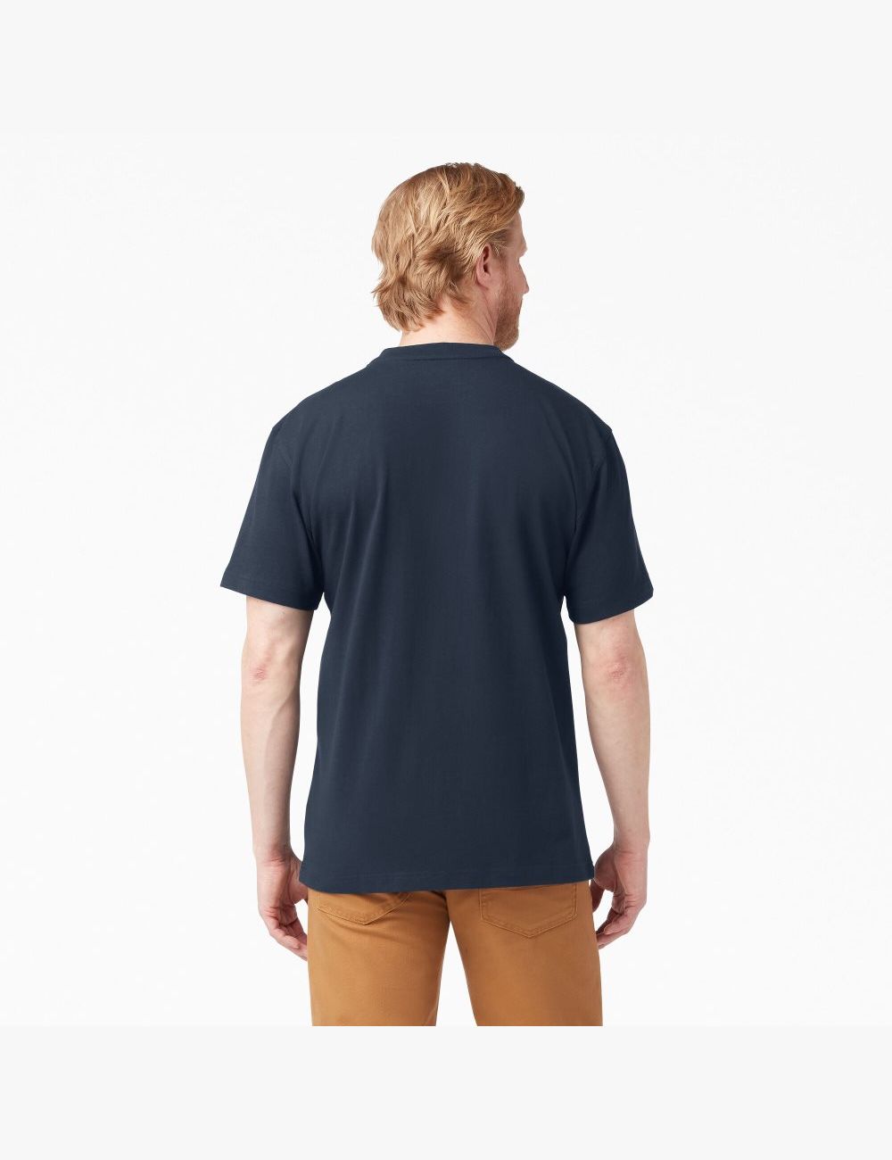 Dark Navy Dickies Short Sleeve Heavyweight Henley T-Shirts | 607TAFEYQ