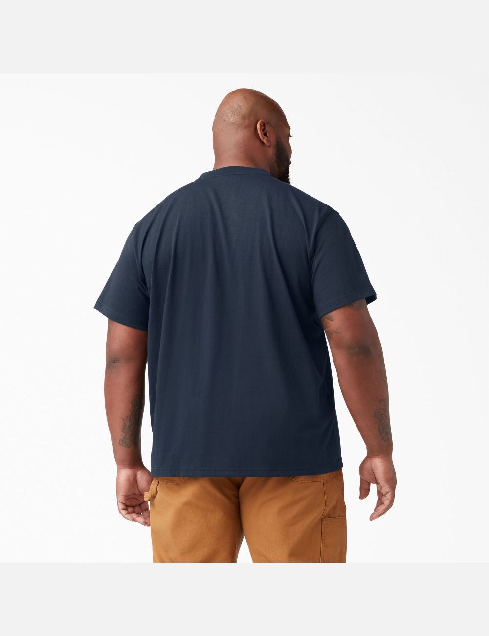 Dark Navy Dickies Short Sleeve Heavyweight Henley T-Shirts | 607TAFEYQ