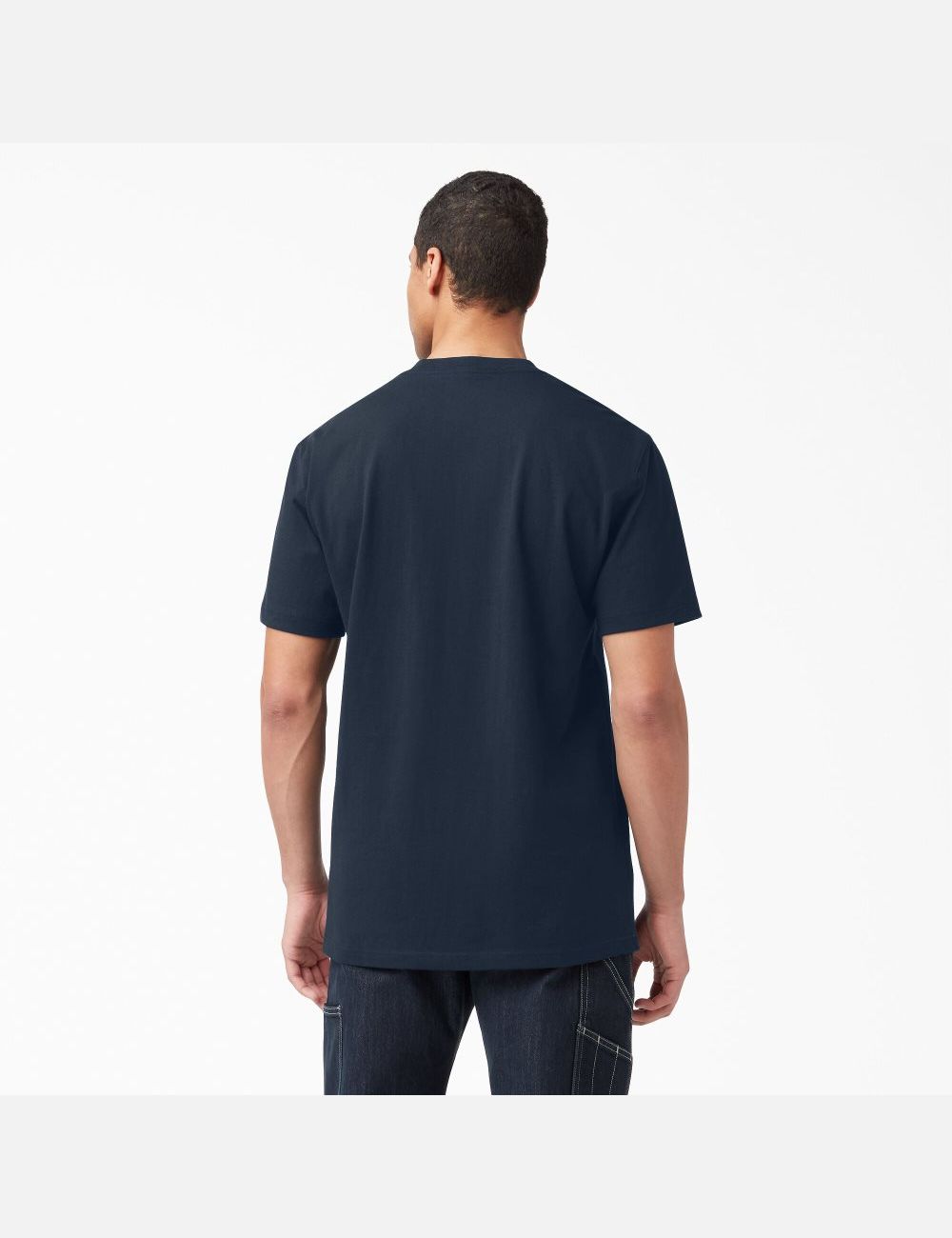 Dark Navy Dickies Short Sleeve Heavyweight Shirts | 635BUFKWX