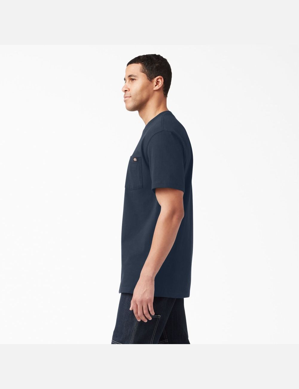 Dark Navy Dickies Short Sleeve Heavyweight Shirts | 635BUFKWX