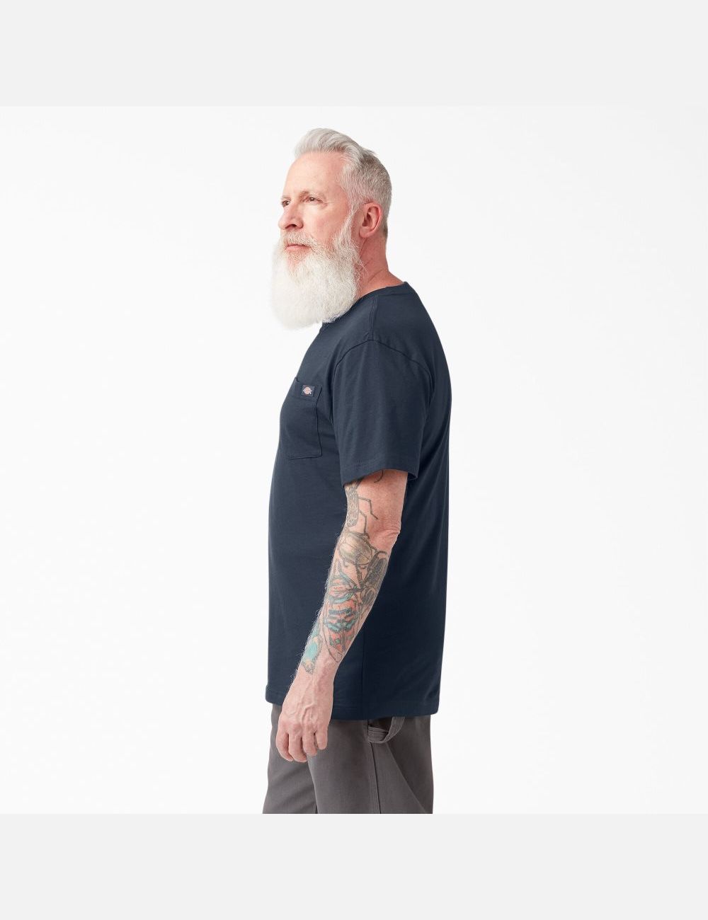 Dark Navy Dickies Short Sleeve Two Packs Shirts | 291ALMOYR