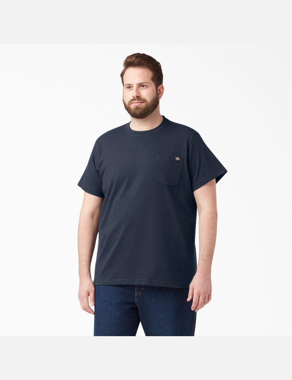 Dark Navy Dickies Short Sleeve Two Packs Shirts | 291ALMOYR