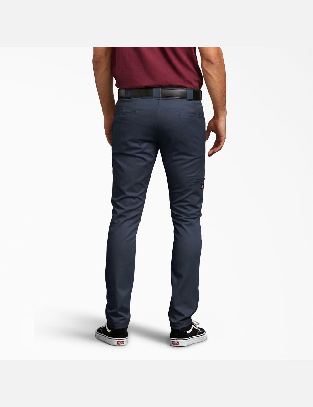 Dark Navy Dickies Skinny Fit Straight Leg Double Knee Pants | 617YZSOXR