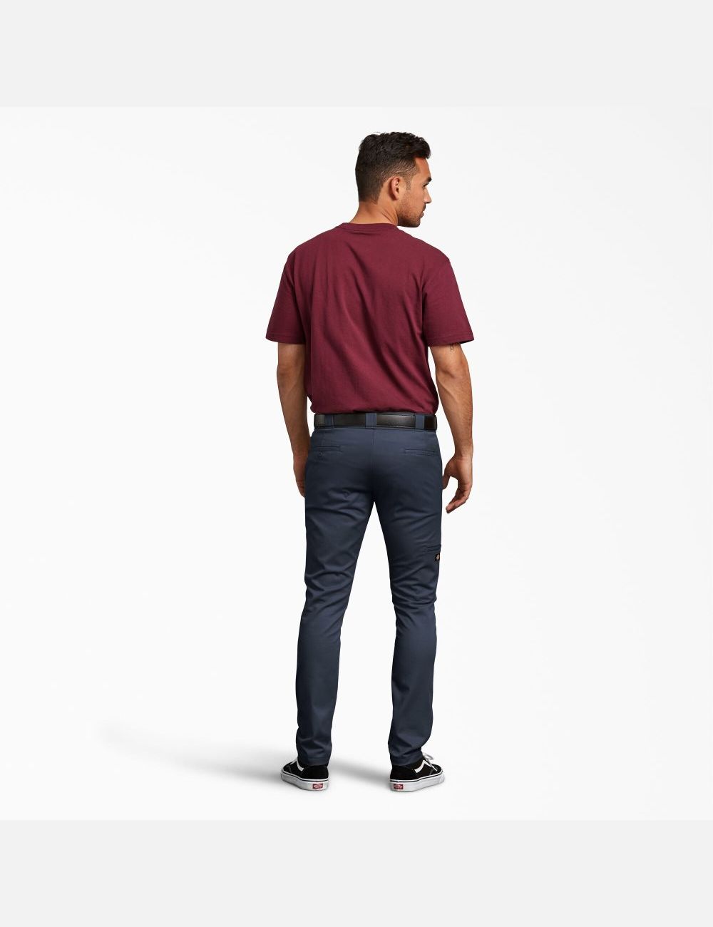 Dark Navy Dickies Skinny Fit Straight Leg Double Knee Pants | 617YZSOXR