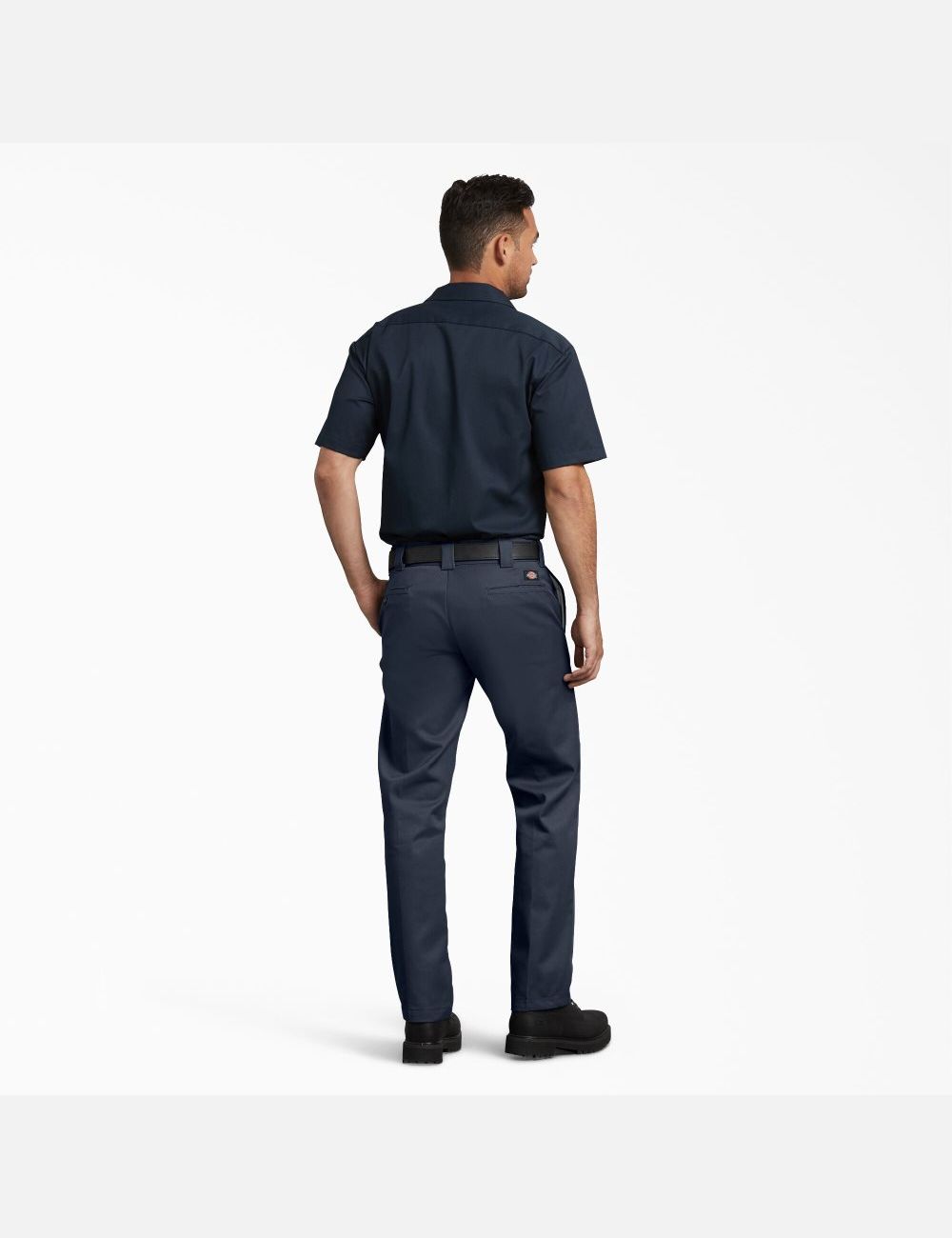 Dark Navy Dickies Slim Fit Straight Leg Work Pants | 872UHKPQS