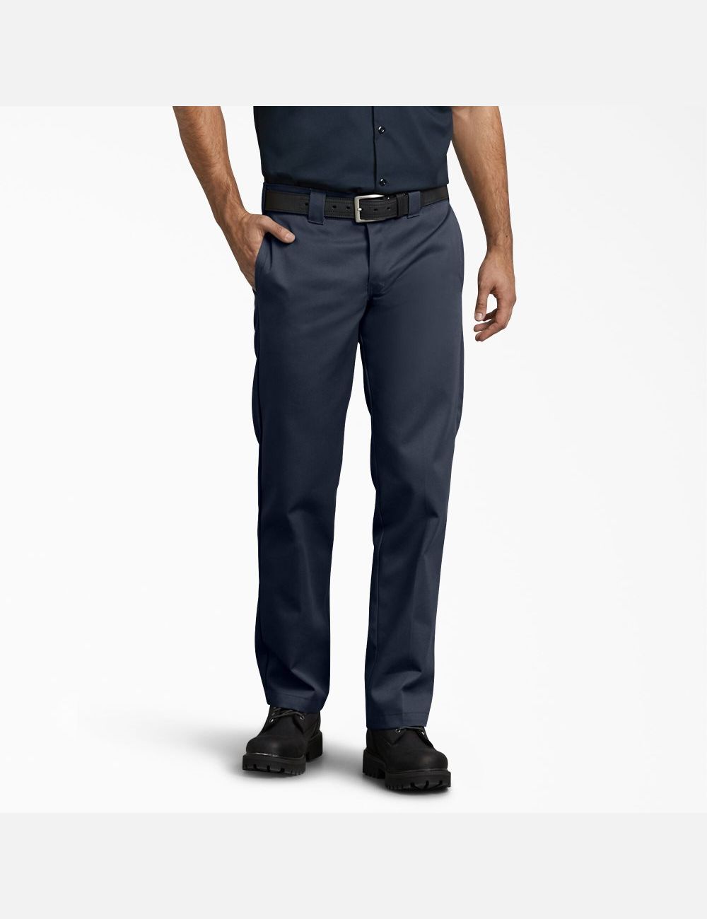 Dark Navy Dickies Slim Fit Straight Leg Work Pants | 872UHKPQS