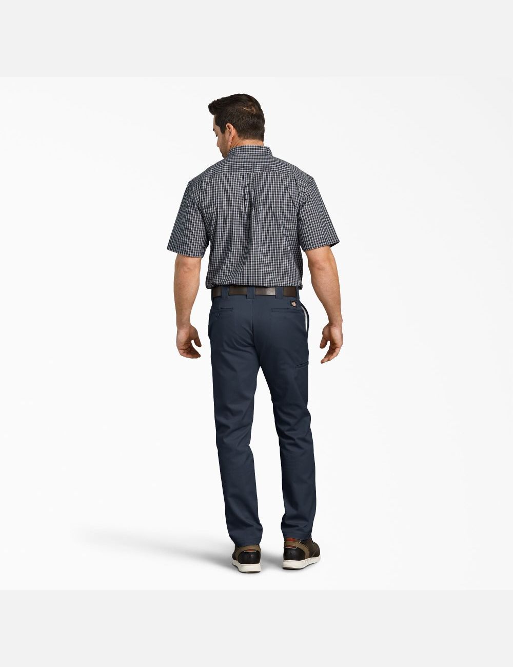 Dark Navy Dickies Slim Fit Taper Leg Multi-Use Pocket Work Pants | 103LWZDTQ