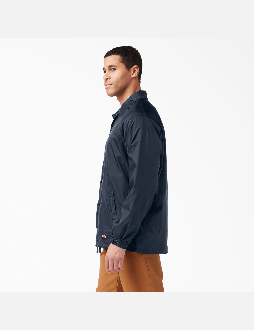 Dark Navy Dickies Snap Front Coats & Jackets | 814NFGXJK