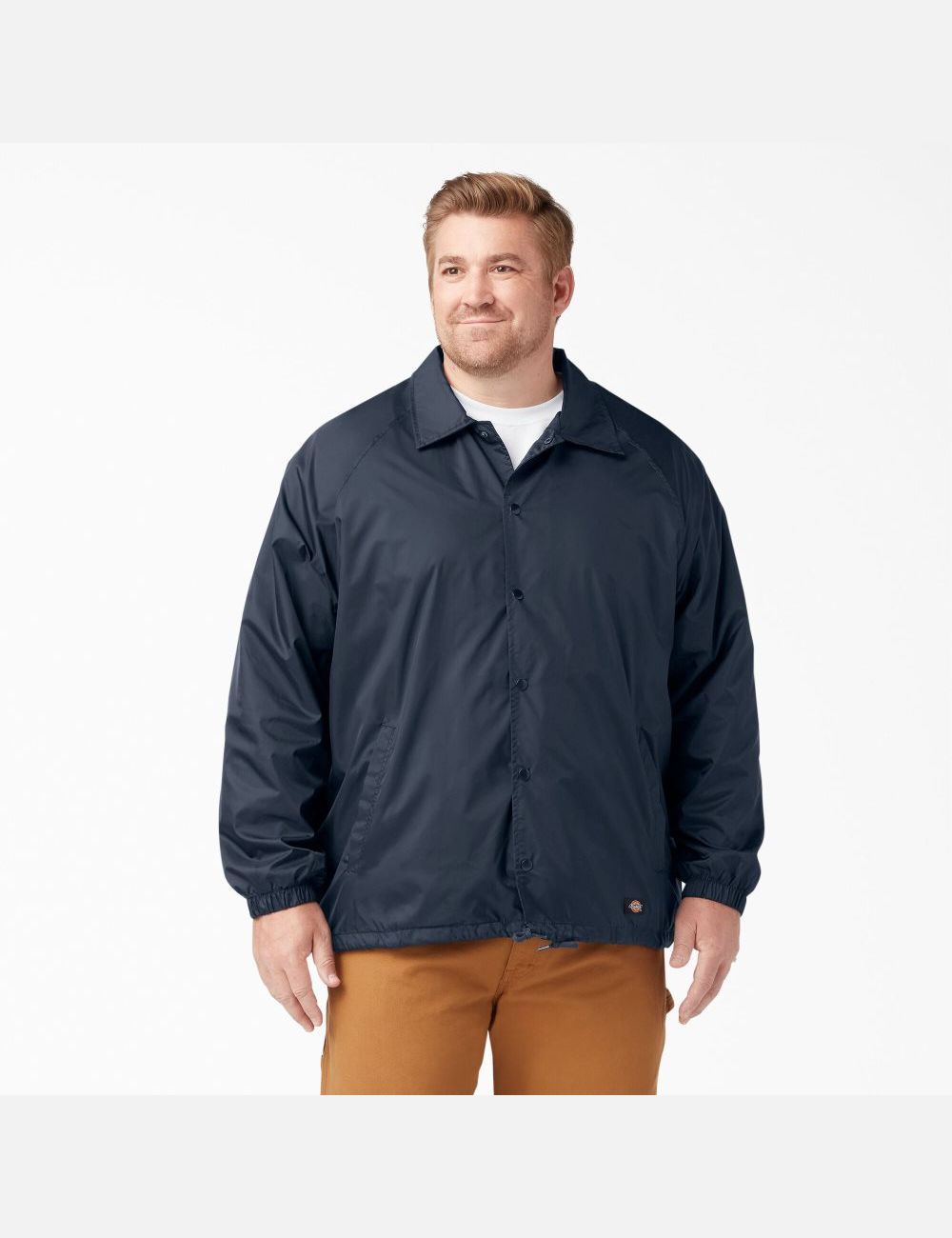 Dark Navy Dickies Snap Front Coats & Jackets | 814NFGXJK