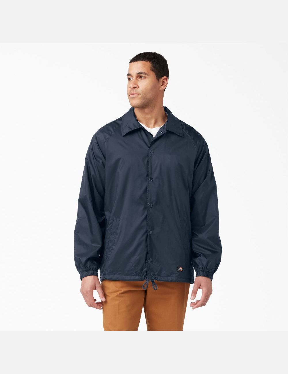 Dark Navy Dickies Snap Front Coats & Jackets | 814NFGXJK