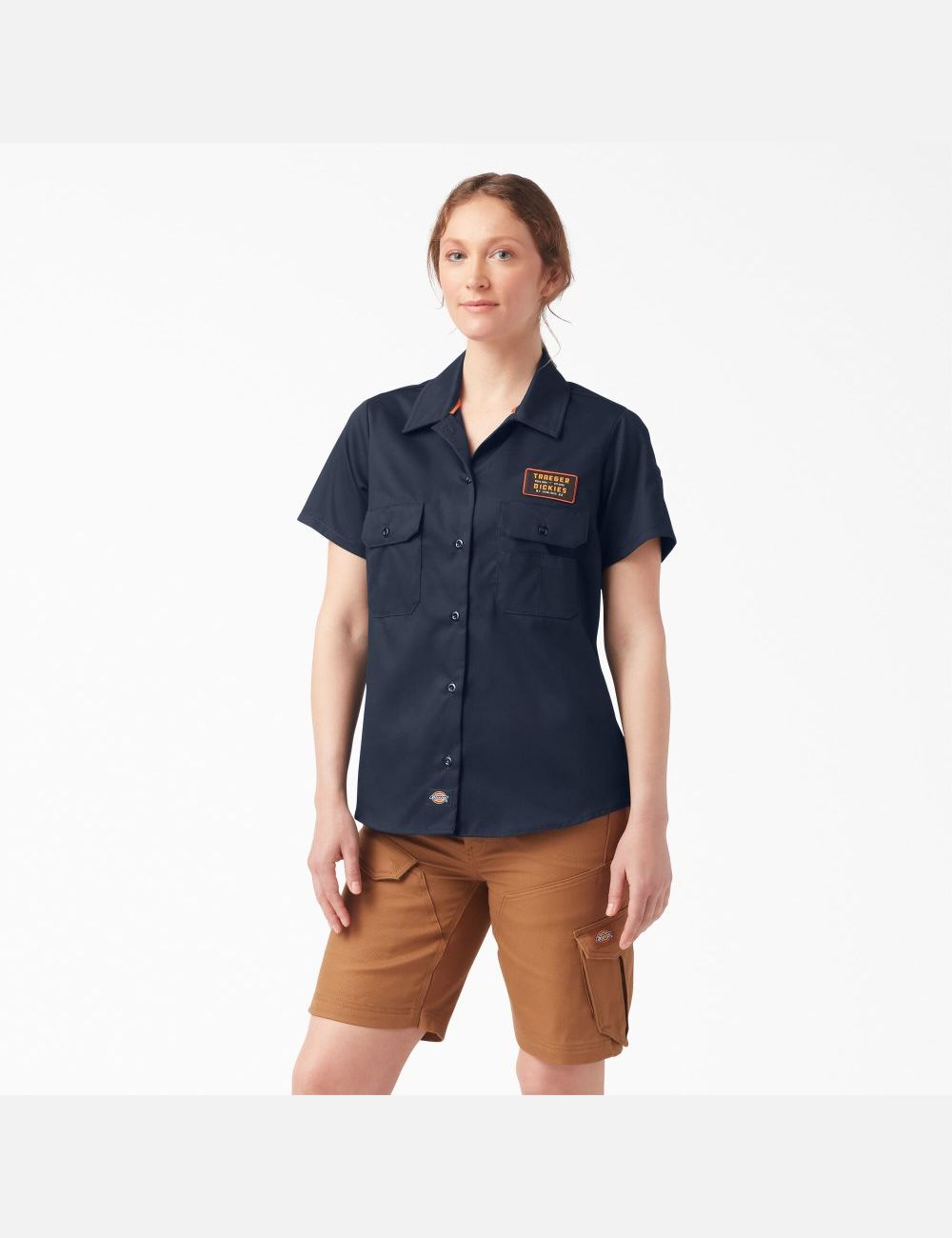 Dark Navy Dickies Traeger x Ultimate Grilling Grilling Shirt | 516FMYETG