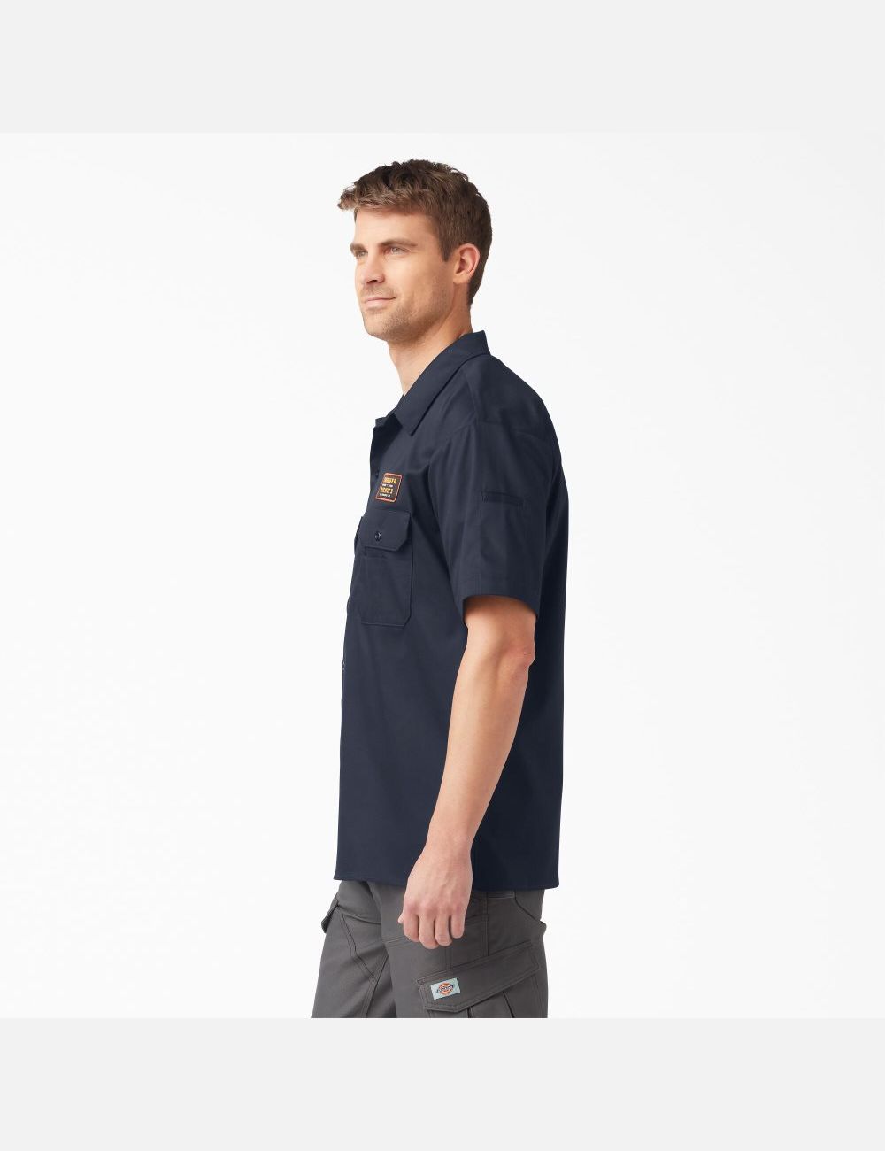 Dark Navy Dickies Traeger x Ultimate Grilling T-Shirts | 784UBYKCL