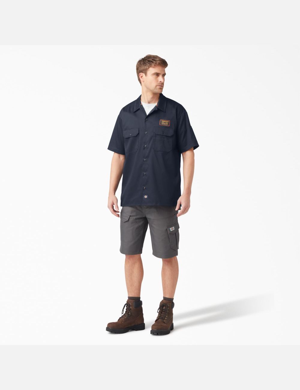 Dark Navy Dickies Traeger x Ultimate Grilling T-Shirts | 784UBYKCL