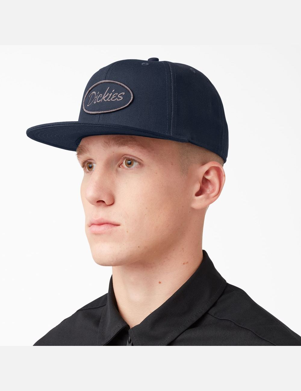 Dark Navy Dickies Twill Flat Bill Hats | 071XQITNW