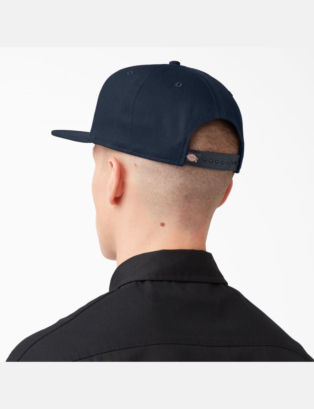 Dark Navy Dickies Twill Flat Bill Hats | 071XQITNW