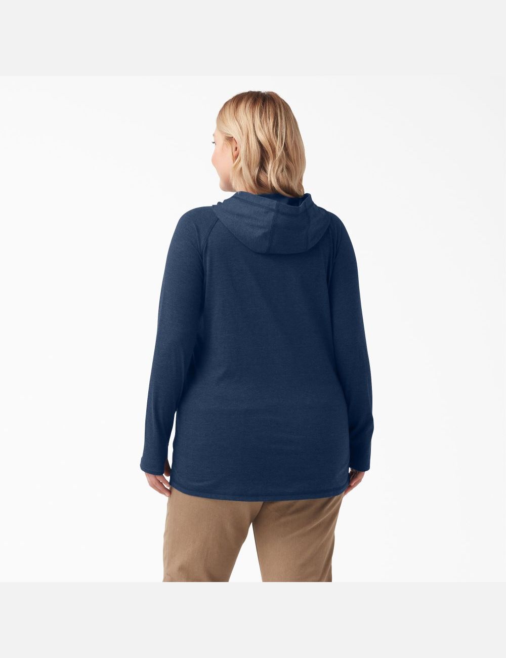 Dark Navy Heather Dickies Plus Cooling Performance Tops | 908HYEJIM