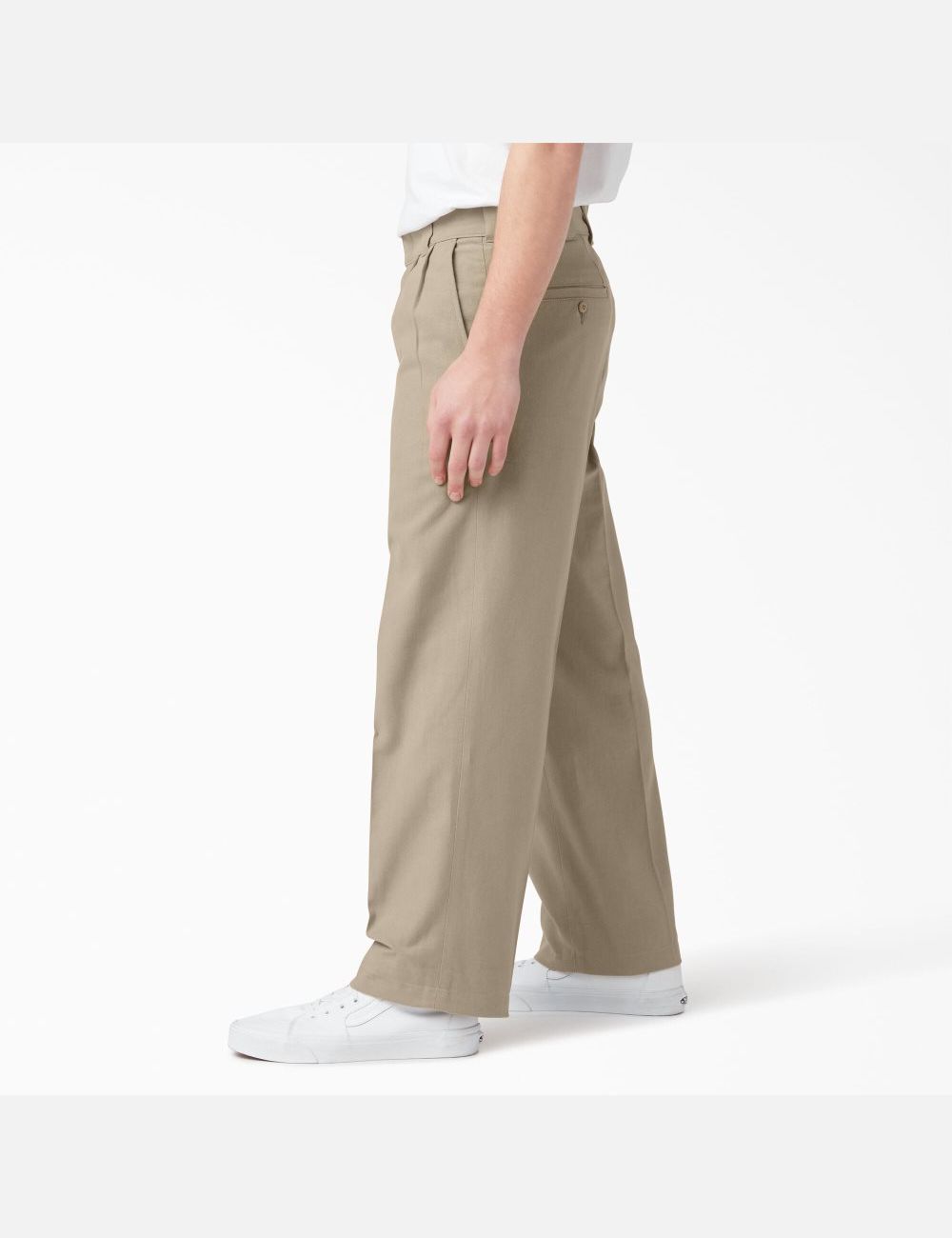 Desert Sand Dickies Chatom Pleated Pants | 590WHUFEB