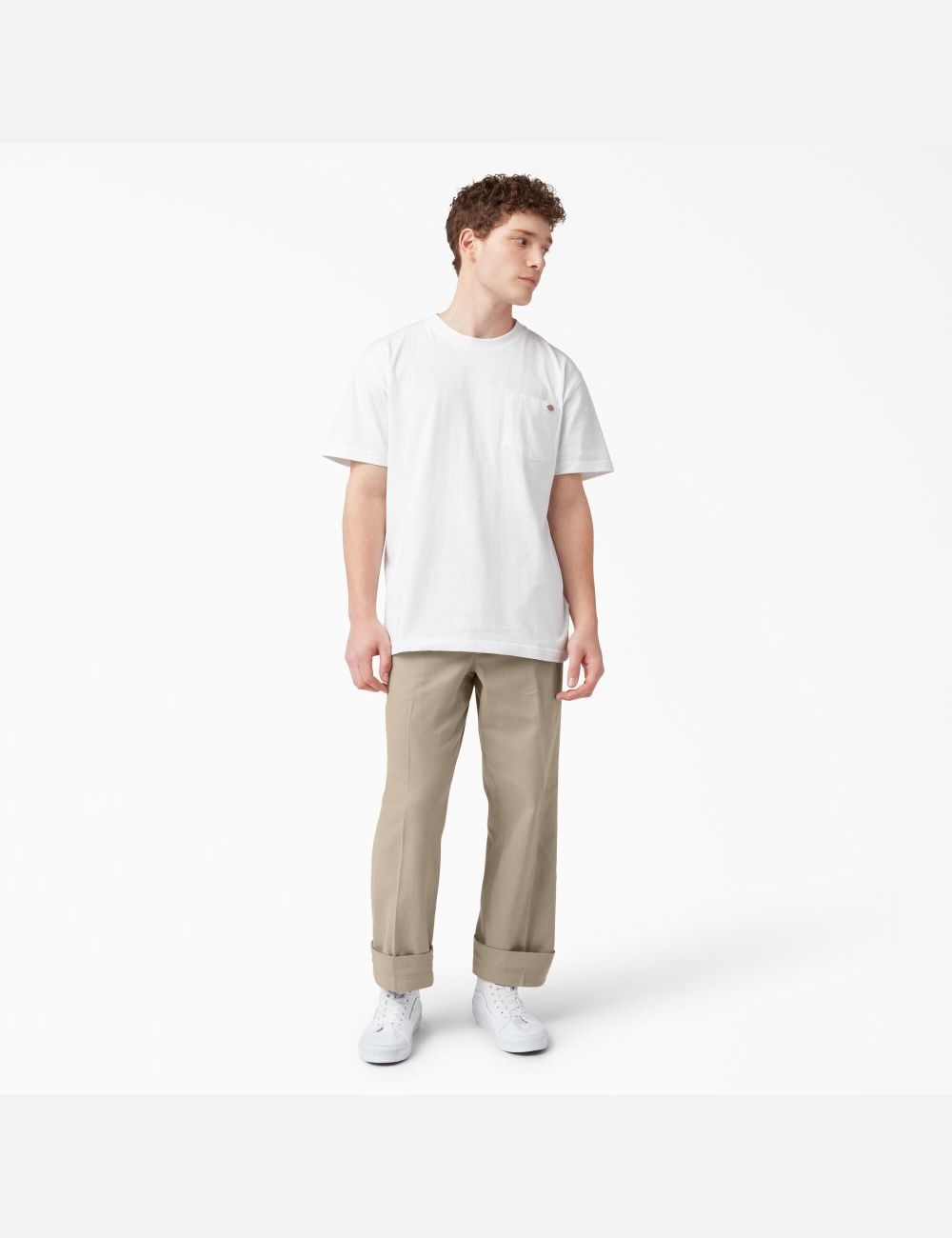 Desert Sand Dickies Chatom Pleated Pants | 590WHUFEB