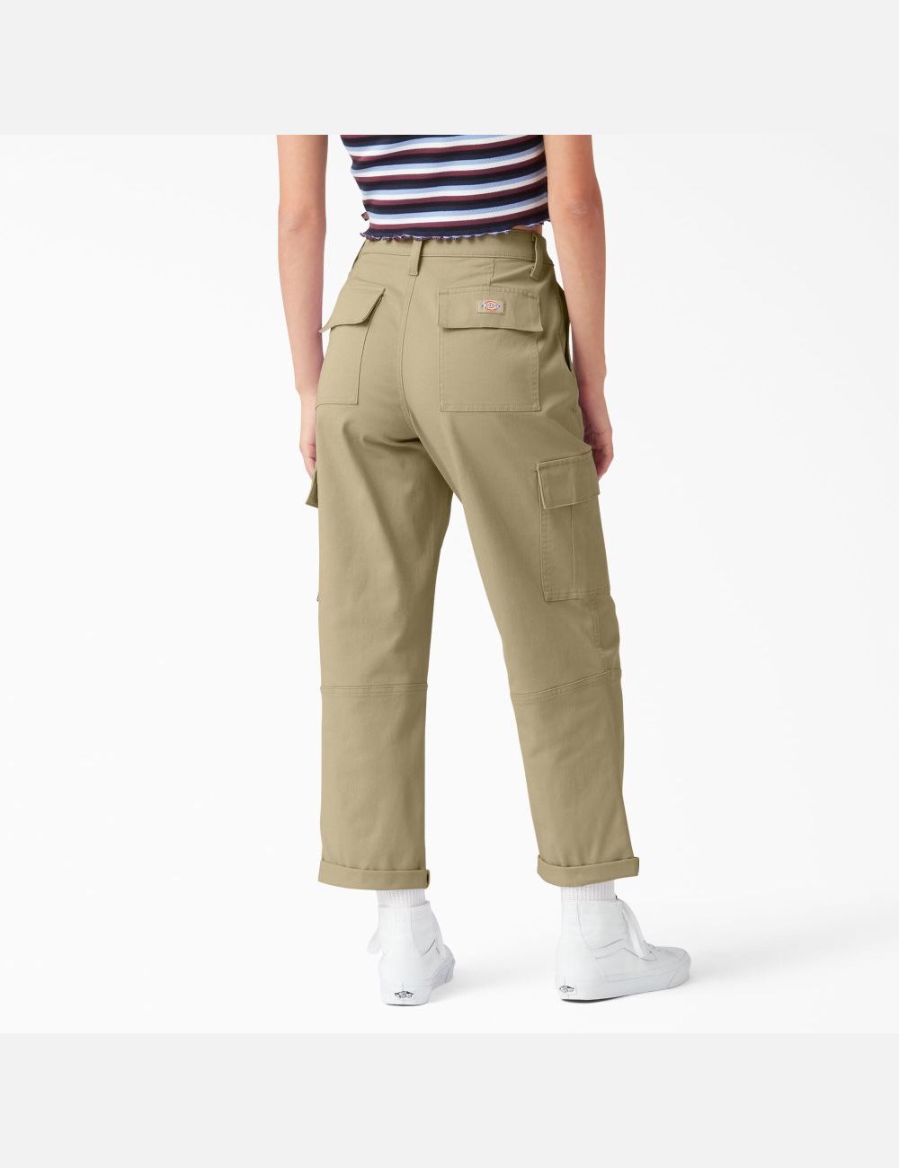 Desert Sand Dickies Cropped Cargo Pants | 357RWQCTH