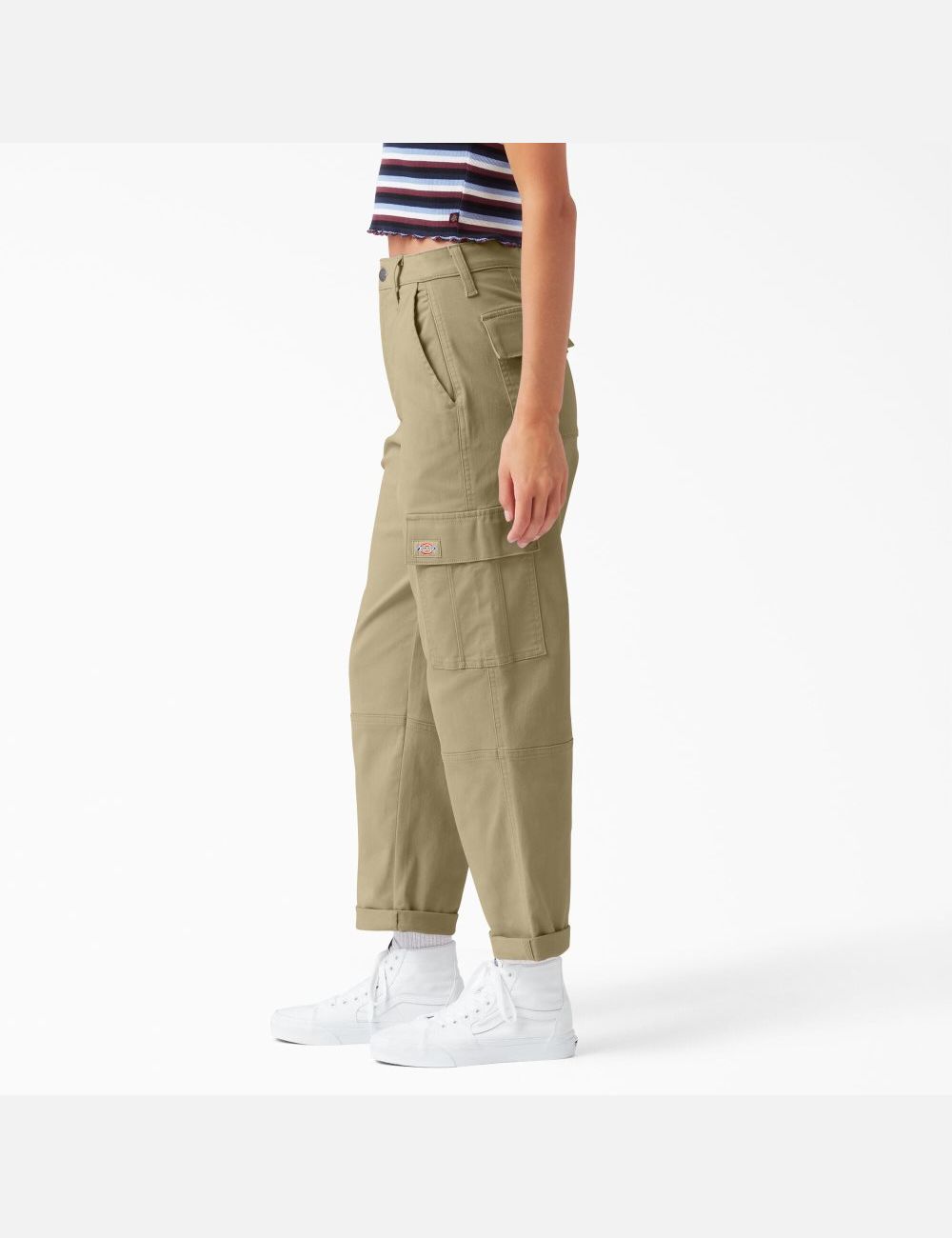 Desert Sand Dickies Cropped Cargo Pants | 357RWQCTH