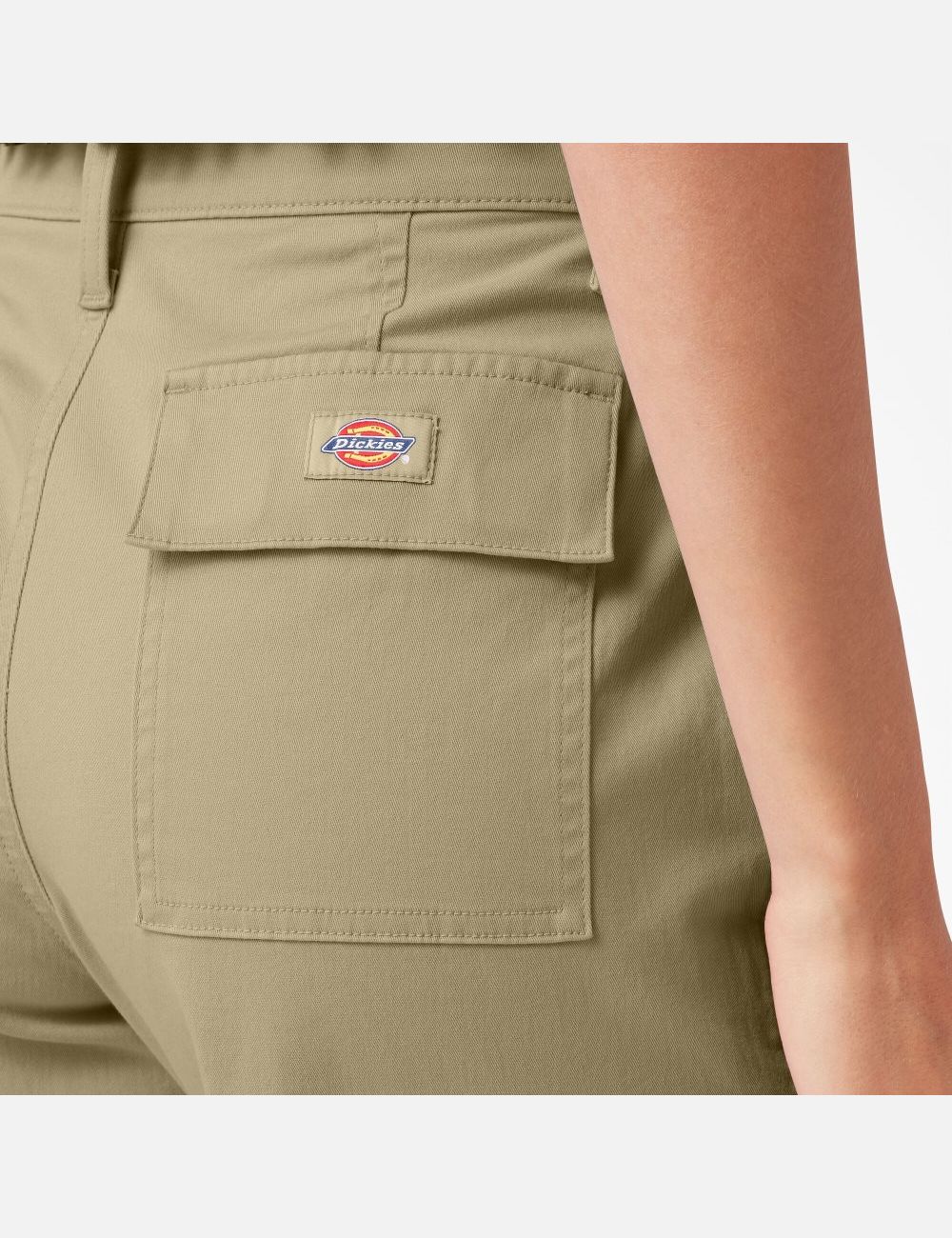 Desert Sand Dickies Cropped Cargo Pants | 357RWQCTH