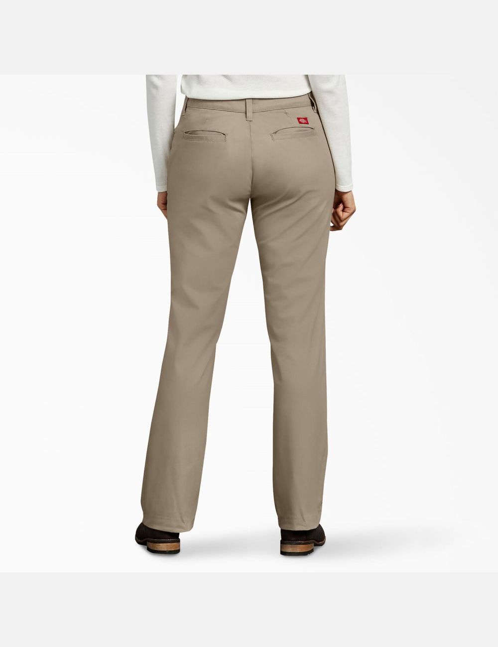 Desert Sand Dickies Curvy Fit Straight Leg Work Pants | 819ASKMUV