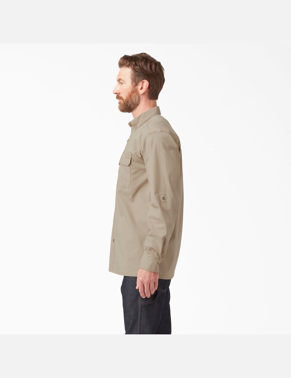 Desert Sand Dickies DuraTech Ranger Ripstop Work Shirts | 470ASYXQE