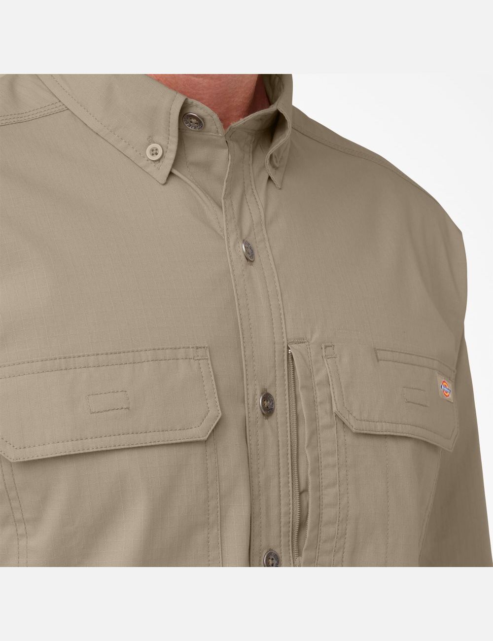 Desert Sand Dickies DuraTech Ranger Ripstop Work Shirts | 470ASYXQE