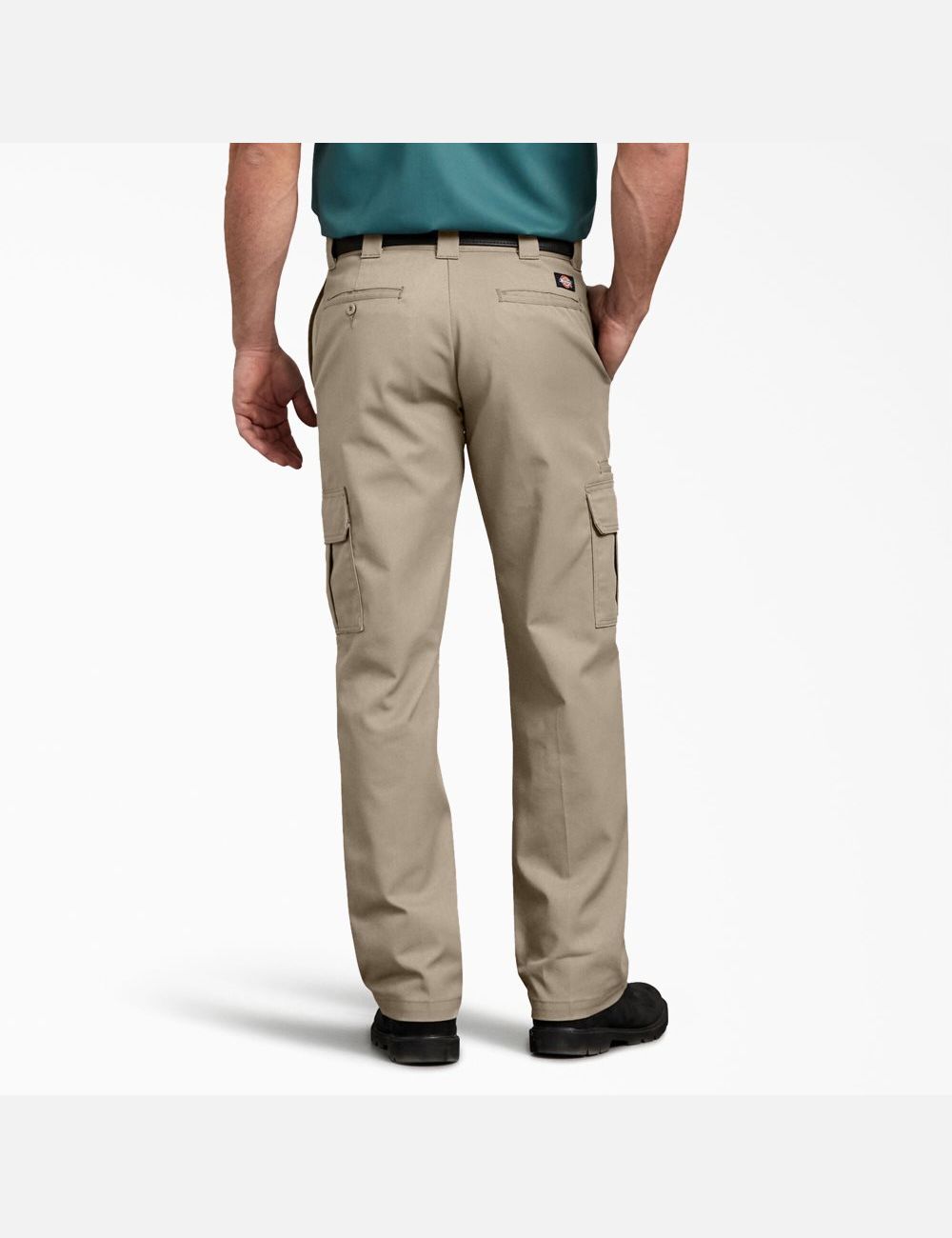 Desert Sand Dickies FLEX Regular Fit Straight Leg Cargo Pants | 485ZNXGTD