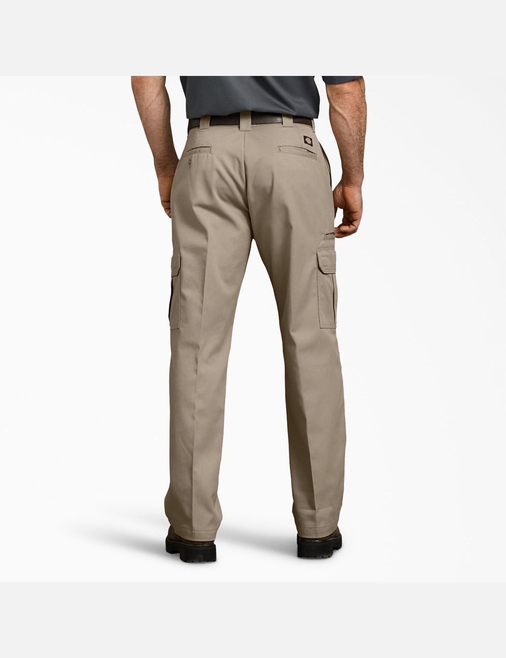 Desert Sand Dickies FLEX Relaxed Fit Straight Leg Cargo Pants | 675EWKPIZ