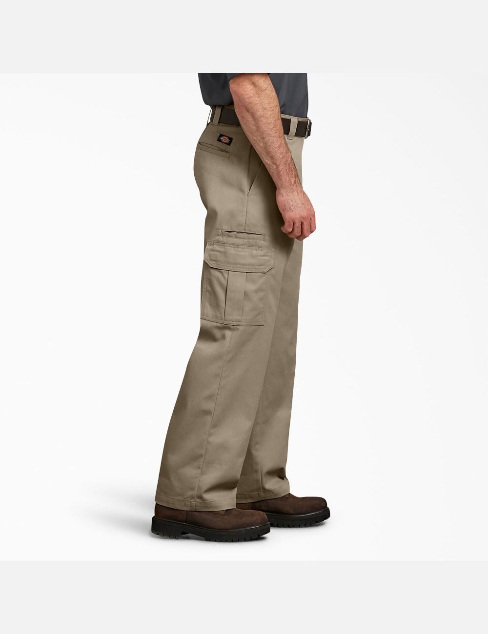 Desert Sand Dickies FLEX Relaxed Fit Straight Leg Cargo Pants | 675EWKPIZ