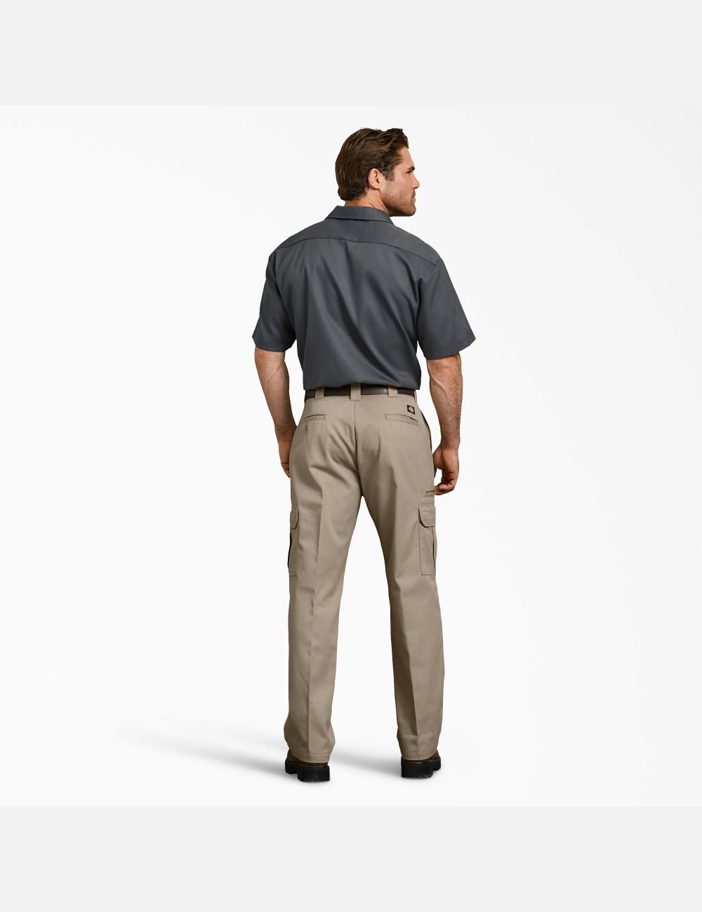 Desert Sand Dickies FLEX Relaxed Fit Straight Leg Cargo Pants | 675EWKPIZ