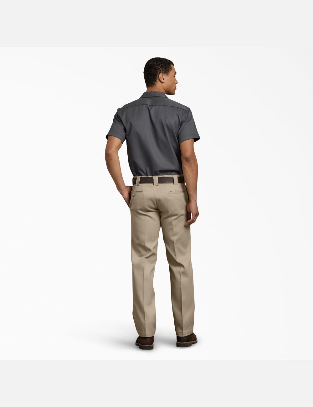 Desert Sand Dickies FLEX Slim Fit Straight Leg Work Pants | 703YSPDQI