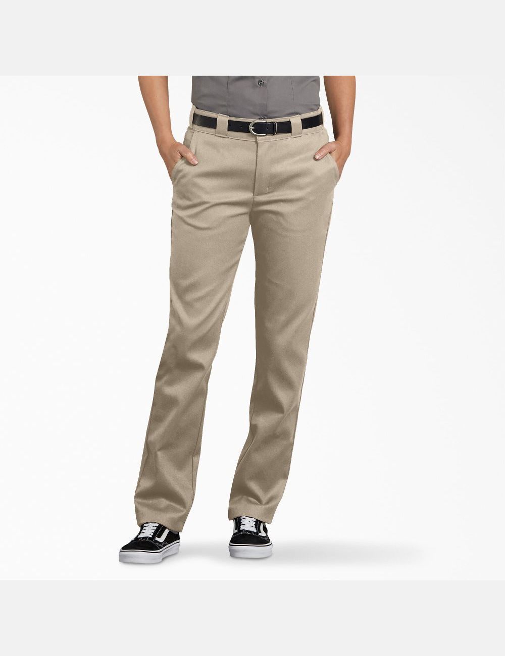 Desert Sand Dickies FLEX Slim Fit Work Pants | 038NSFQGI