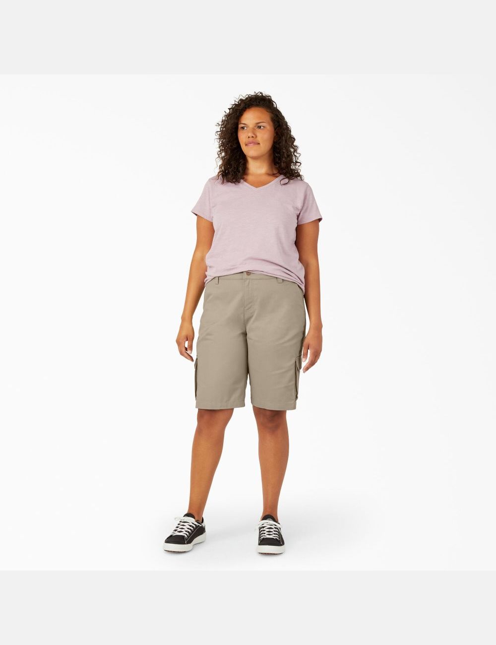 Desert Sand Dickies Plus Relaxed Fit Cargo Shorts | 624TVJHDK