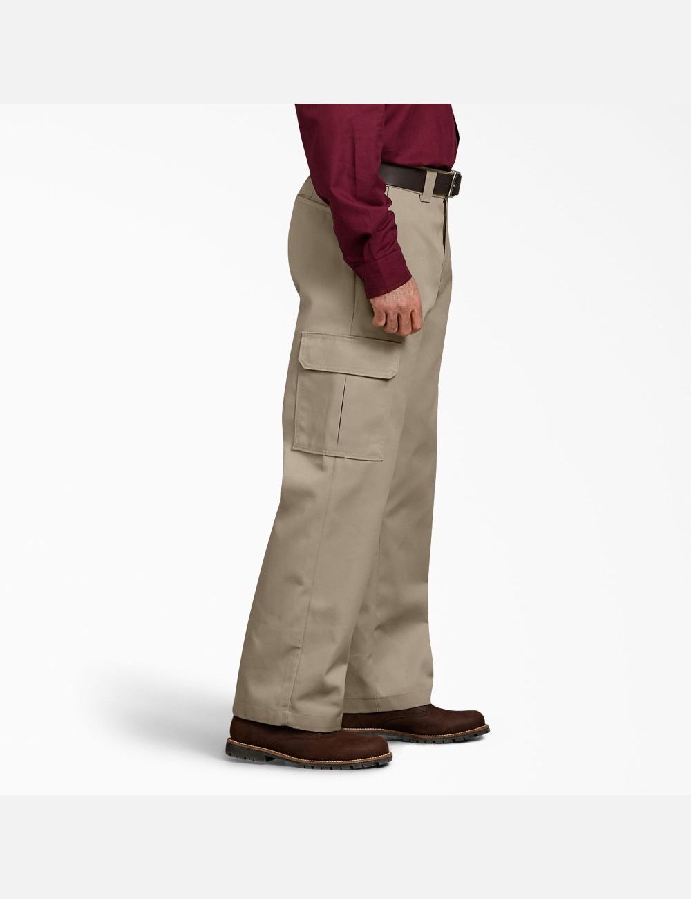 Desert Sand Dickies Relaxed Fit Straight Leg Cargo Pants | 015NOVUIT