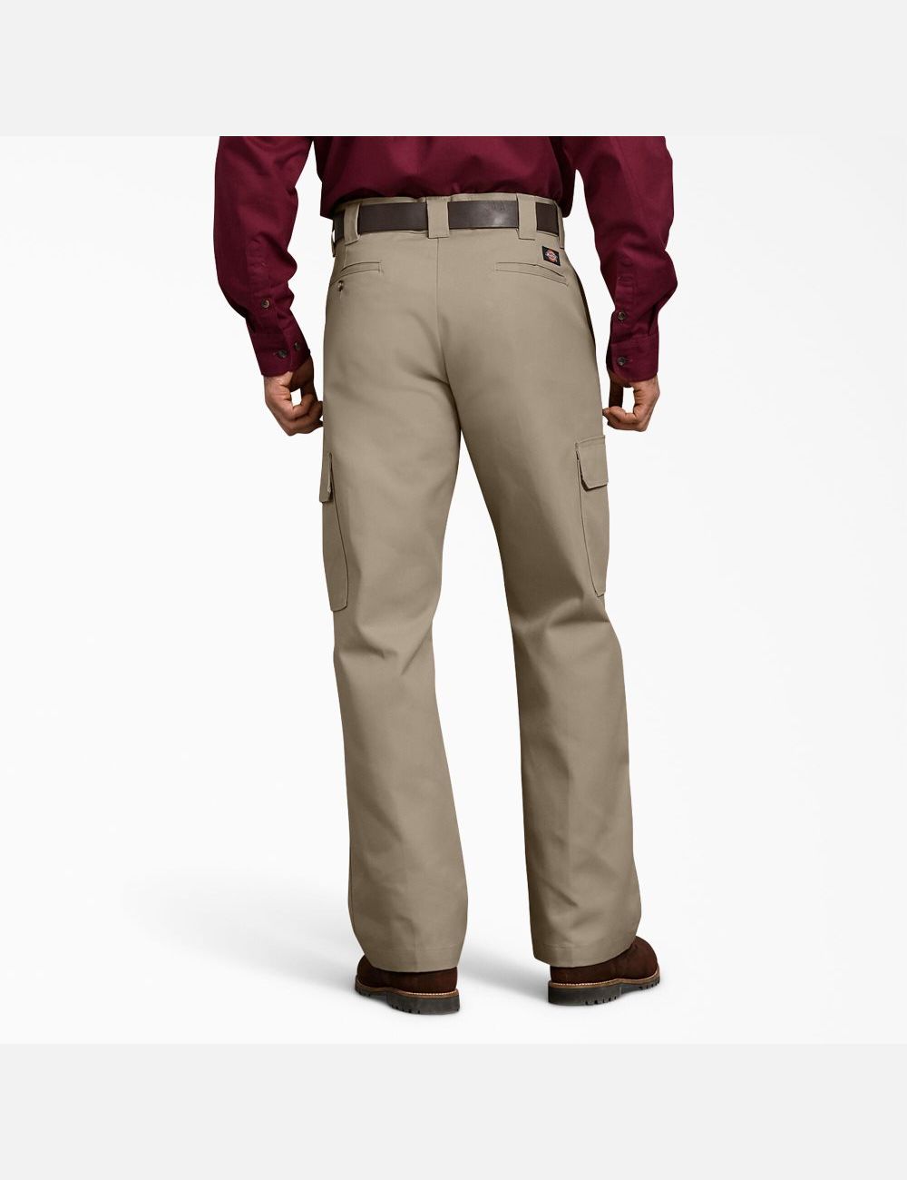 Desert Sand Dickies Relaxed Fit Straight Leg Cargo Pants | 245QCASPZ